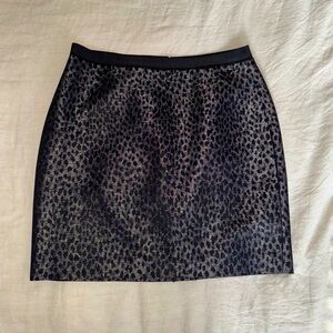 Ann Taylor Leopard Print Skirt
